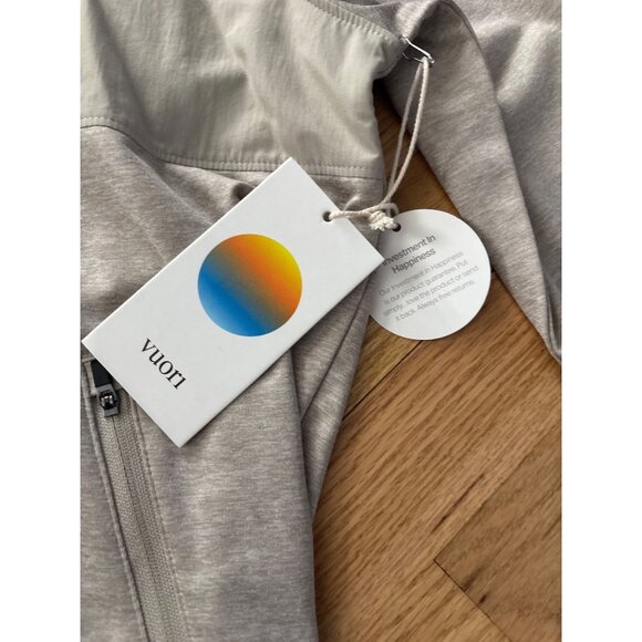 Vuori Mens Full-Zip Hooded Sunday Element Jacket S, new with tags, Toast Heather - Picture 4 of 8